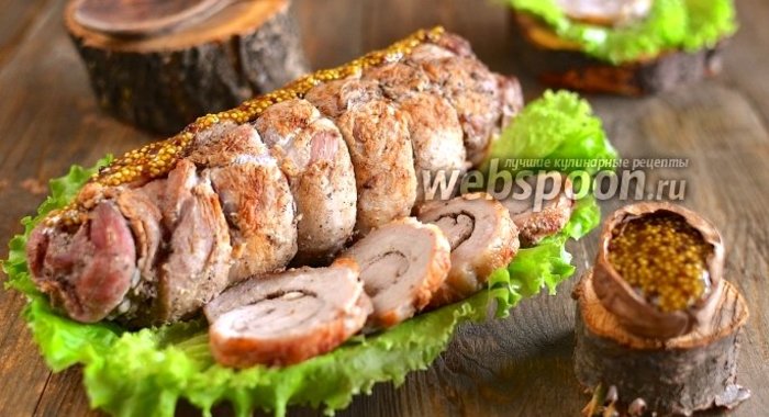 Рулет из пузанины