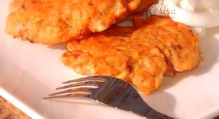 Оладьи из мацы с сыром чеддер