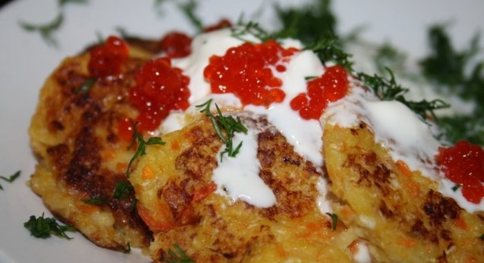 Овощные оладьи