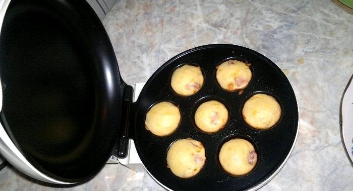 Кексы с ветчиной и сыром в кексопечке