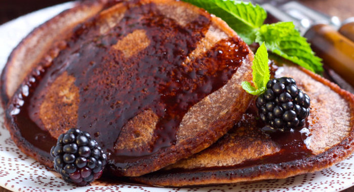 Шоколадные оладьи