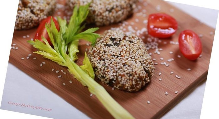 Воздушные котлетки с семенами Чиа и Кинзой