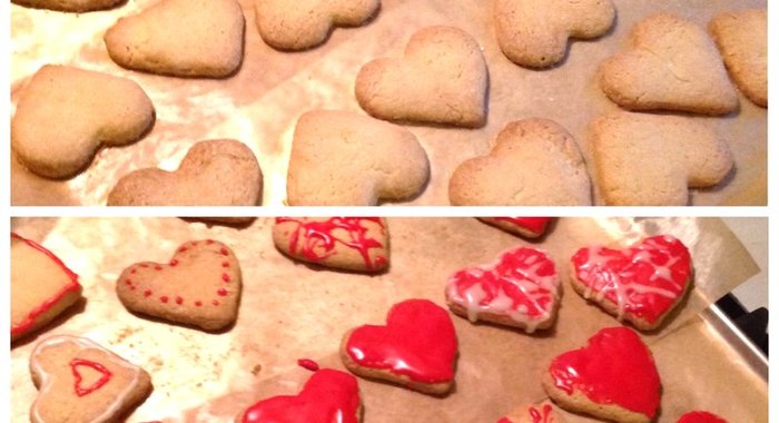 Песочное печенье с глазурью