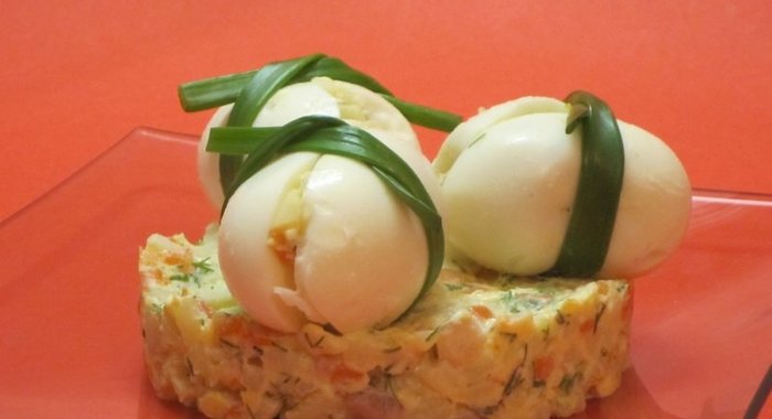 Салат картофельный с сельдью