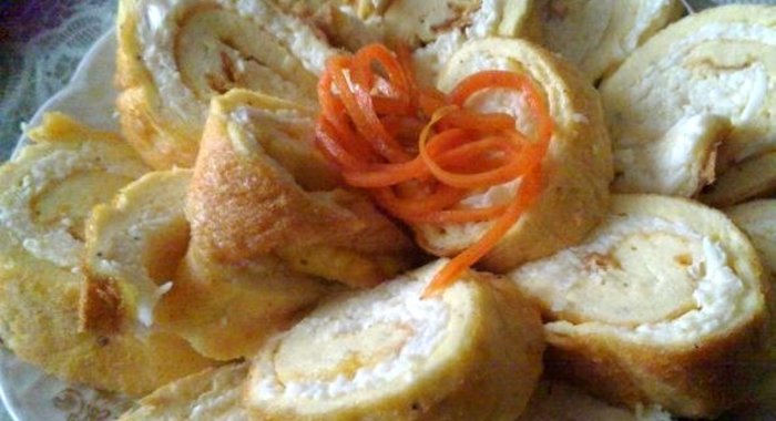 Рулет из омлета