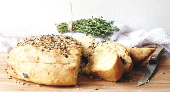 Домашний хлеб с ржаной мукой