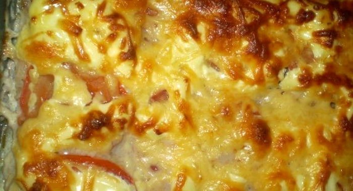 Картофельная запеканка с майонезом