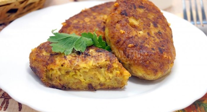 Котлетки из кабачков с сыром