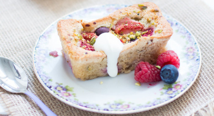 Мини-кексы с ягодами