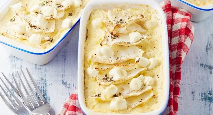 Запеканка из сельдерея с тимьяном