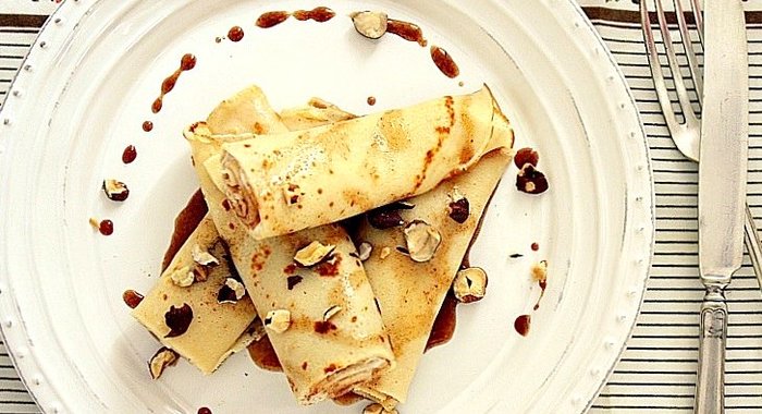 Блины с орехами