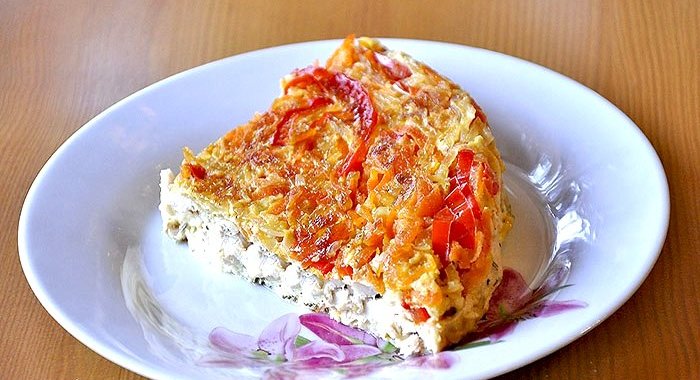 Запеканка из куриной грудки