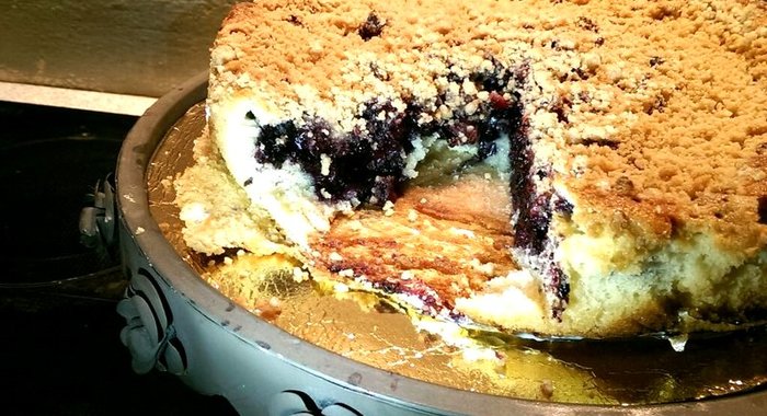 Черничный пирог-штрейзель