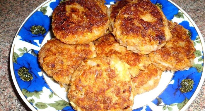 Постные фасолево-овощные котлетки