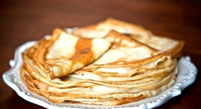 Блины на кефире и молоке