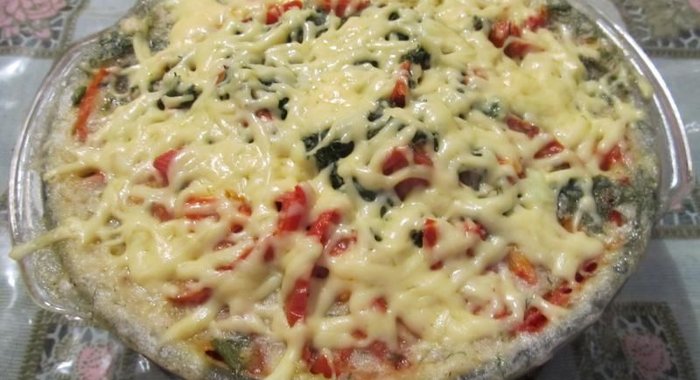 Запеканка из кабачков и риса