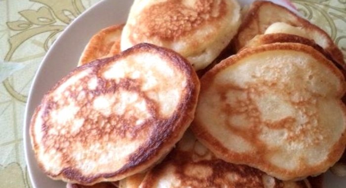 Оладьи на воде с дрожжами