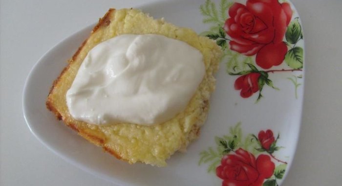 Манно-творожная запеканка