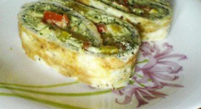 Сырные рулетики с авокадо и болгарским перцем