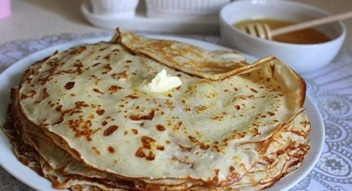 Тонкие блины на кефире