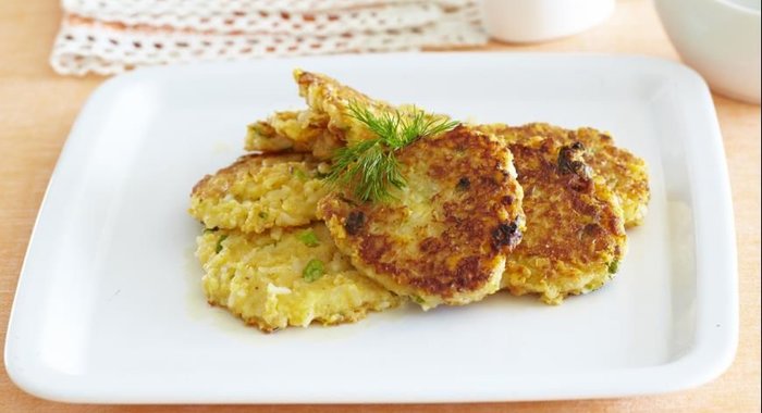 Рисовые оладьи с сыром