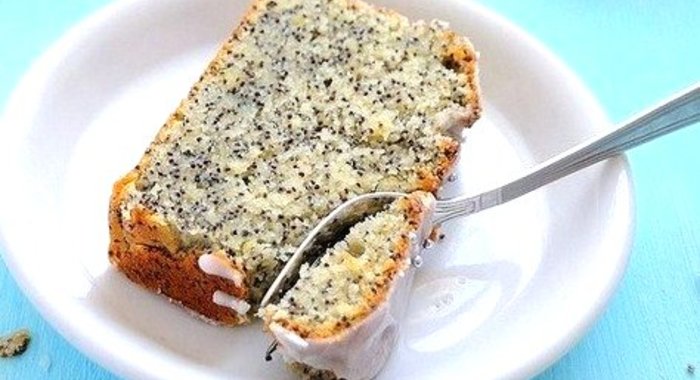 Лимонный кекс с маком