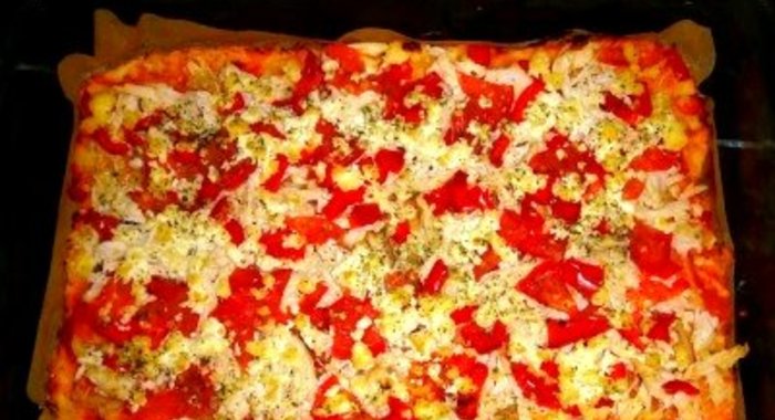 Диетическая пицца без муки