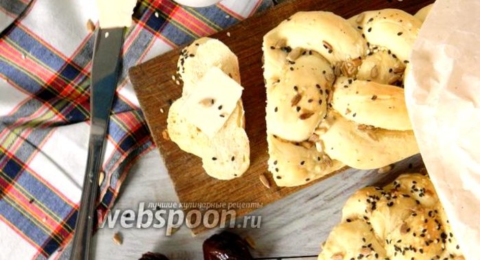 Французский батон с семечками