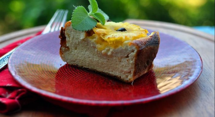 Творожная запеканка с ананасом