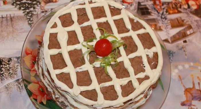 Торт из печени