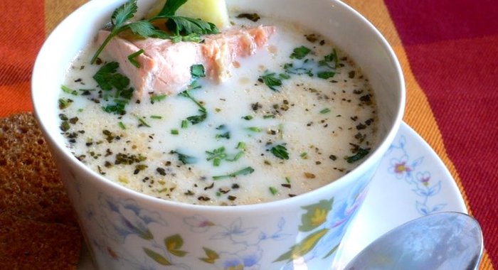 Норвежский рыбный суп со сливками