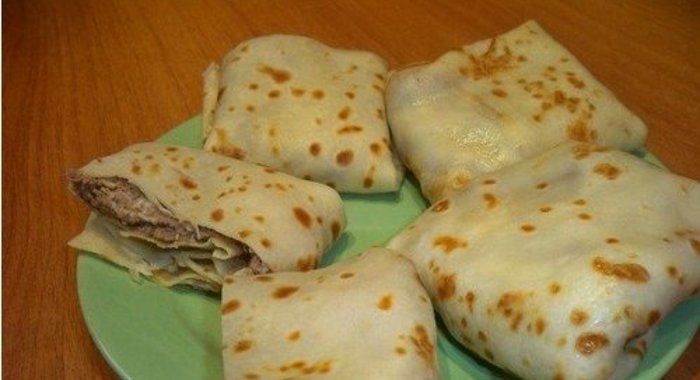 Блины с печенью