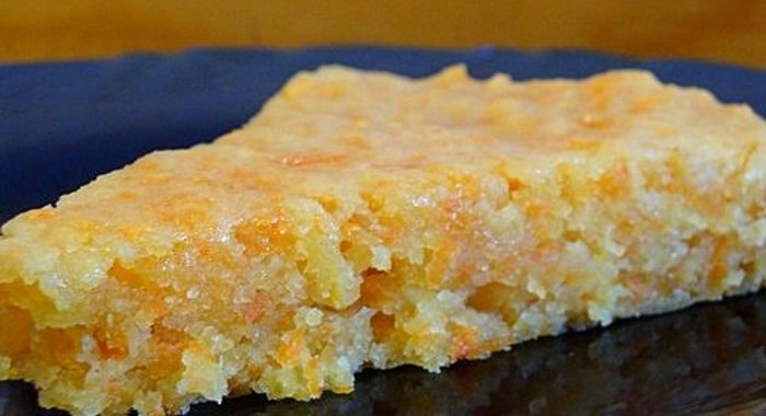 Постный пирог с морковью