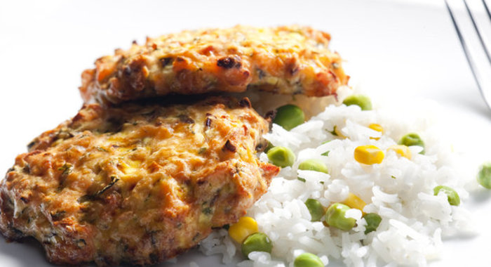 Котлеты с баклажанами и адыгейским сыром