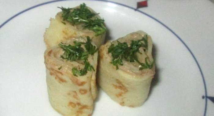 Блинчики закусочные с печенью