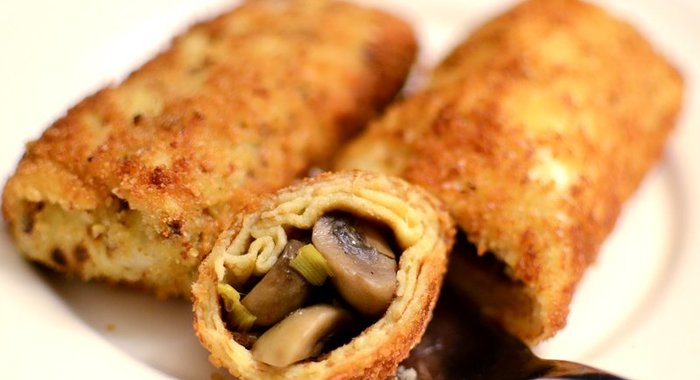 Блинчики с овощной начинкой