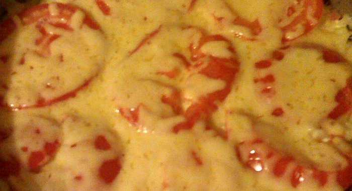 Рисовая запеканка с колбасой и сыром