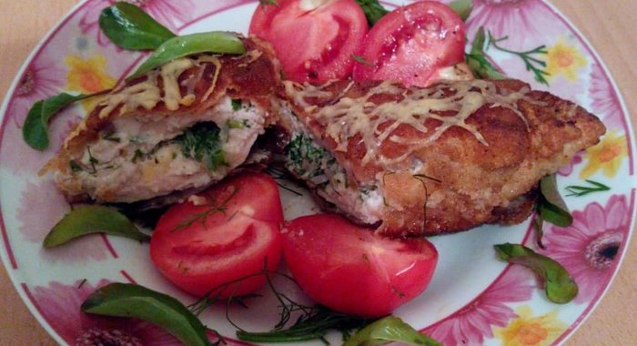 Котлеты по-киевски с сыром