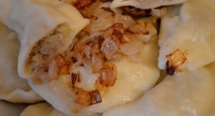 Вареники с картошкой и печенкой