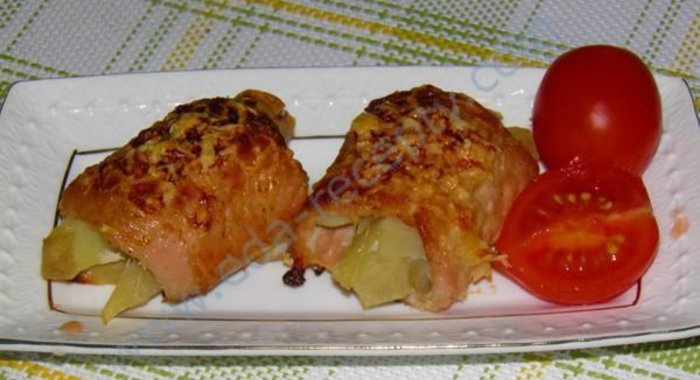 Свиные отбивные рулетики с начинкой из картофеля