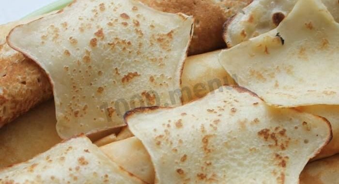 Блины звездные на кефире