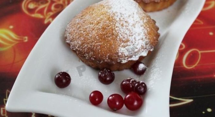 Клюквенные кексы