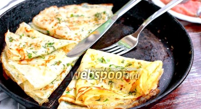 Блины с зеленью