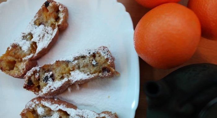 Постный апельсиновый кекс с тыквой