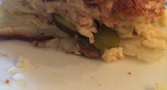 Рыбный пирог с картошкой