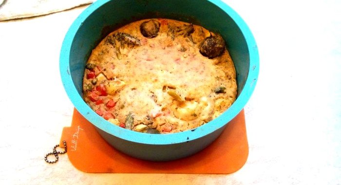 Запеканка с замороженными овощами