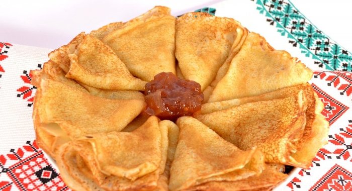 Блинчики заварные с сахаром