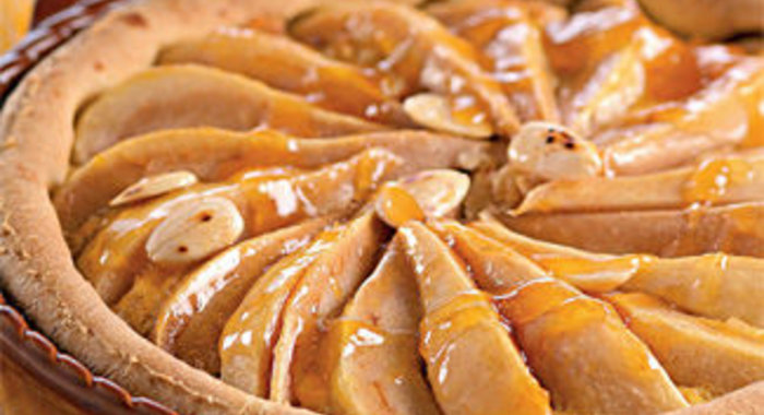 Магрибский пирог с миндалем и грушами