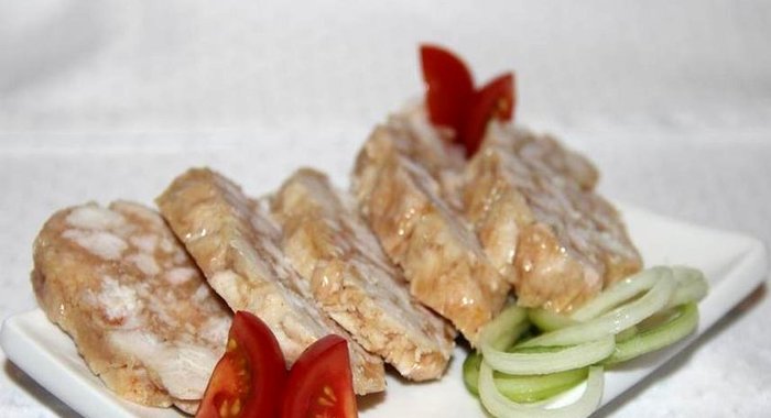 Куриный рулет Мраморный