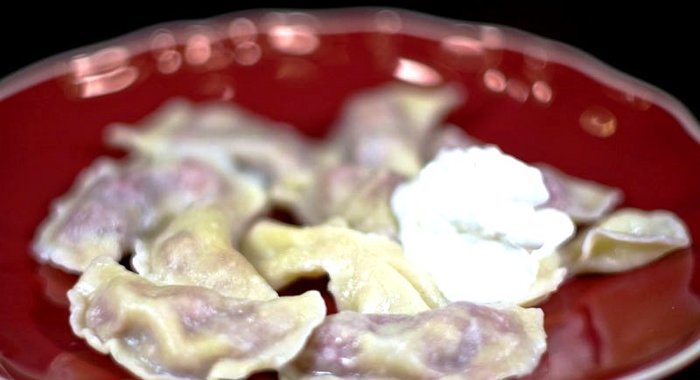 Вареники с вишней